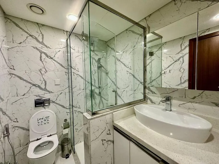 Modern Furnished Studio With Canal View , High Floor Dubai Apartment