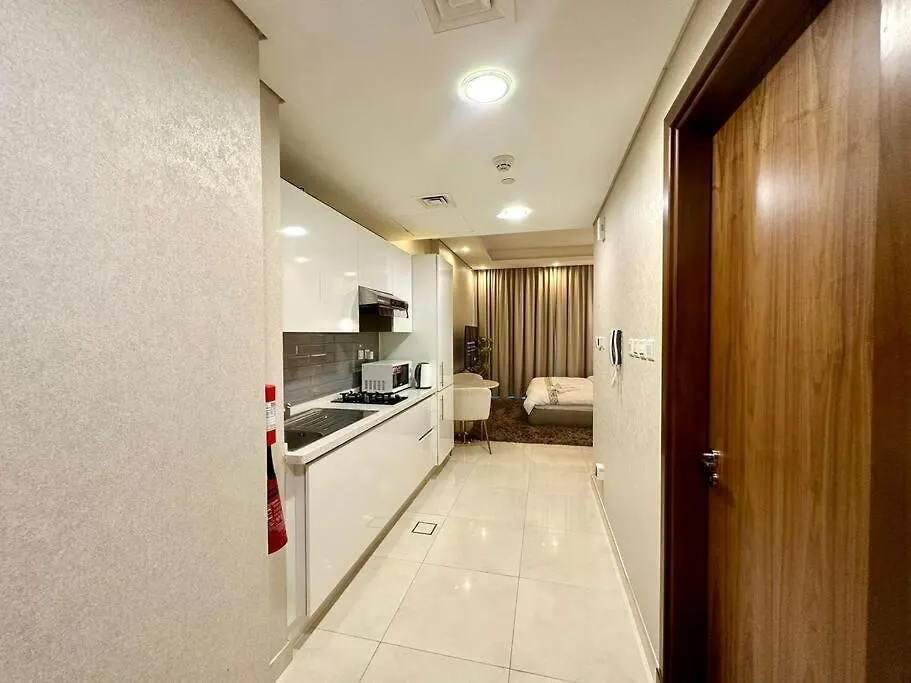 Modern Furnished Studio With Canal View , High Floor Dubai Apartment